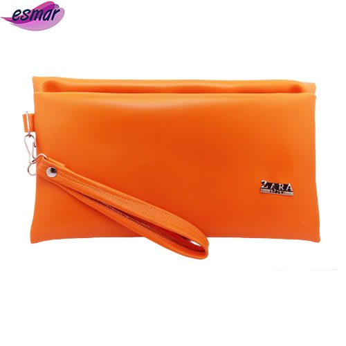 کیف لوازم آرایش زنانه مدل زارا رنگ نارنجی